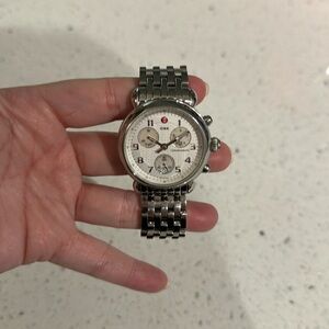 Stainless steel Michele watch